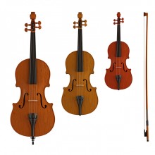 bratsj, cello og kontrabass
